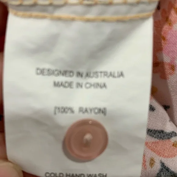 Petal And Pup Kelda Floral Midi Dress Cottage Core Prairie Boho size Medium - Picture 8 of 8